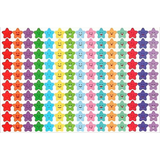 Smiley Star Stickers - Sheet of 150's
